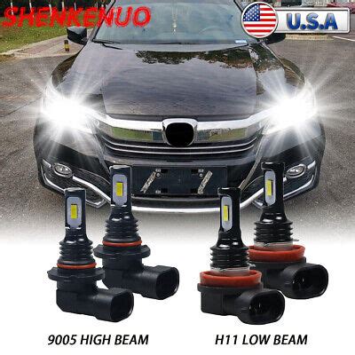 For Honda Accord X K White Led Headlight High Low Beam