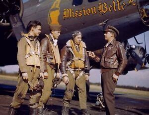 COLOR WWII Photo Boeing B-17 Bomber Crew US Army Air Corps World War ...