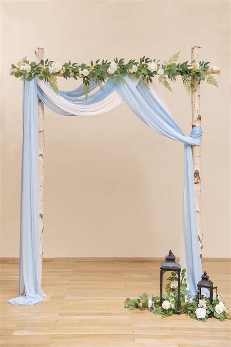 Sheer Wedding Arch Draping W X Ft Ombre Colors Wedding Arch