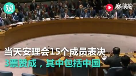 安理会就谴责美国决议草案投票 中国站在哪一边？含视频手机新浪网