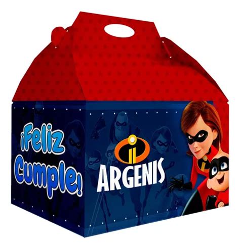 Caja Dulcera Bolo Fiesta Infantil Increibles Env O Gratis