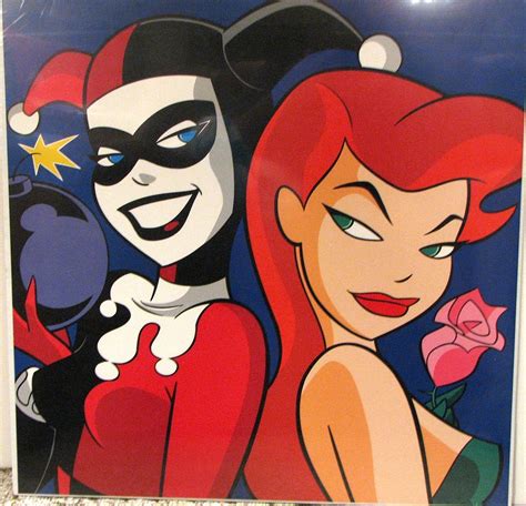 Harley Quinn and Poison Ivy | HARLEY QUINN & POISON IVY SQUARE FACE PRINT DC BATMAN Warner Bros ...