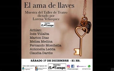 Muestra Del Taller De Teatro Adultos El Ama De Llaves En Alternativa