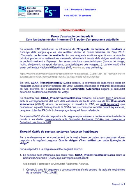 Pac Fonaments D Estadistica Les Dades Rev En Aquesta Pac