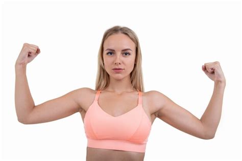 Premium Photo Beautiful Blonde Woman In Sportswear