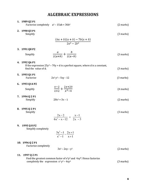 Free Algebraic Expressions Questions Download Free Algebraic Expressions Questions Png Images