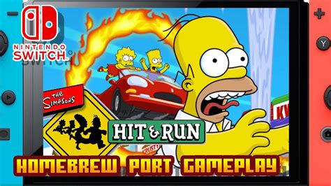 The Simpsons Hit And Run Nintendo Switch Native Port Gameplay