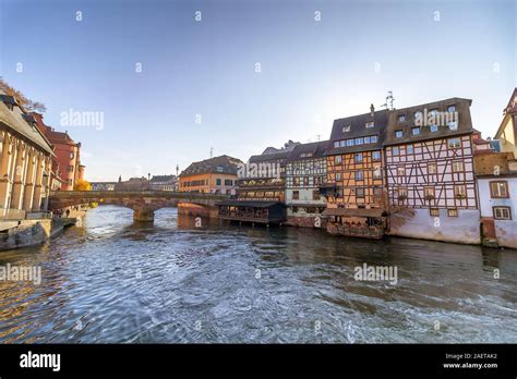 Traditional Half Timbered Houses In La Petite France Strasbourg