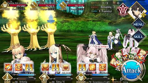 FGO NA 3 Turn Ember Farming Artoria W Double Koyanskaya Of Light