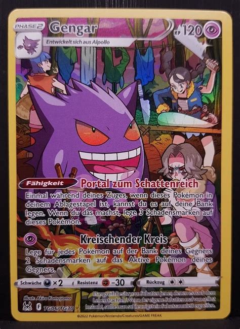 Gengar TG06 TG30 Verlorener Ursprung Full Art Pokémon Pokemon Karte