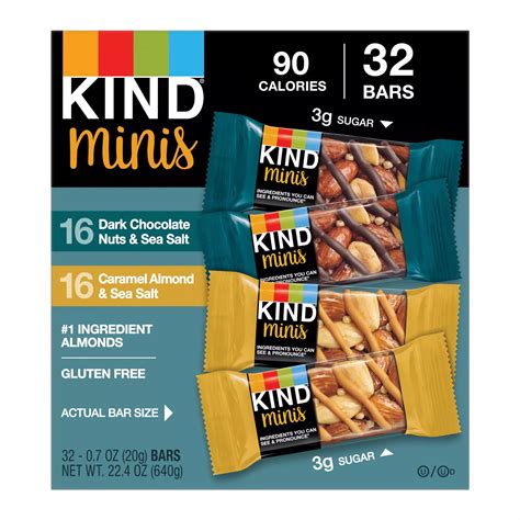 Kind Snacks Minis Variety Pack 32 Ct 0 7 Oz Bj S Wholesale Club