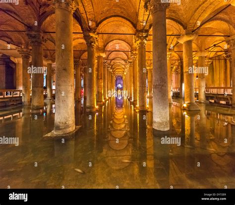 The Yerebatan Sarnici The Sunken Cistern Or Basilica Cistern With