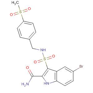 H Indole Carboxamide Bromo Methylsulfonyl