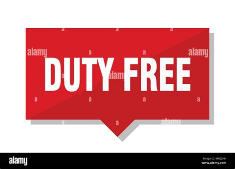 duty free red square price tag Stock Vector Image & Art - Alamy