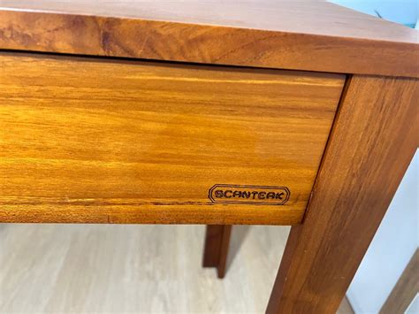 Scanteak Solid Teak Wood Table Rita Cm Writing Working Computer