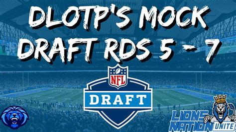 Detroit Lions Dlotps Nfl Mock Draft Rounds Detroit Lions News