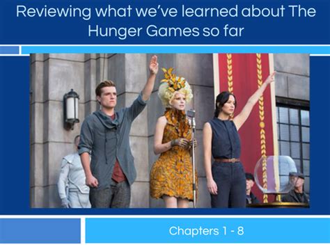 The Hunger Games - chapter summary for chapters 1 - 8 | Teaching Resources