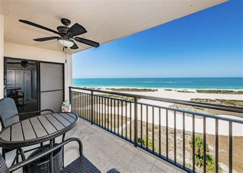 Beachfront condo on Sand Key with balconies facing both Beach ...