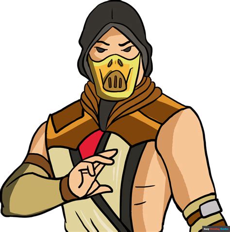 Mortal Kombat Characters Scorpion Drawing