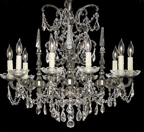 Venetian Collection 10 Light Large Brass And Crystal Chandelier Grand Light