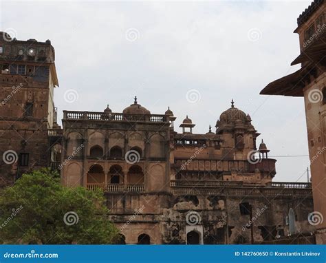 The Jehangir Mahal Orchha Fort Religia Hinduism Ancient Architecture