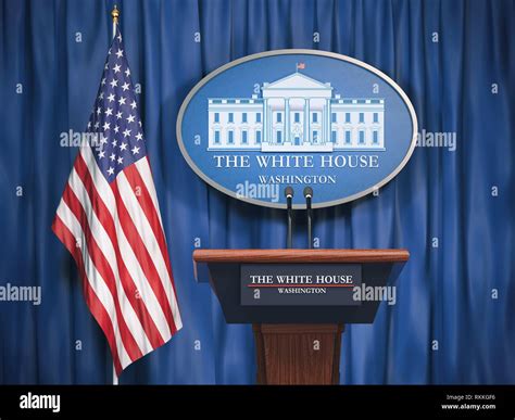 Presidential Podium Flags