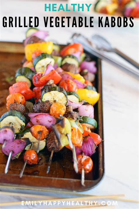 Easy Grilled Balsamic Vegetable Kabobs Recipe Healthy Vegan Recipe Recipe Balsamic