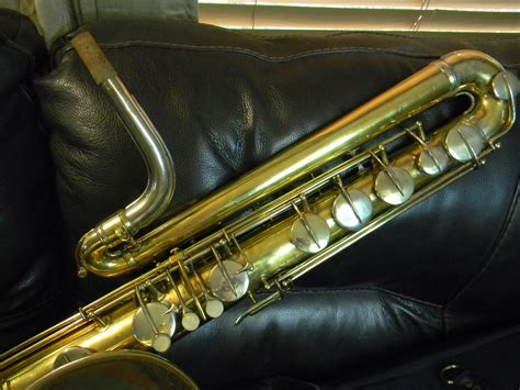 Cg Conn Bb Bass Saxophone 1922 Gold Plated Ebay