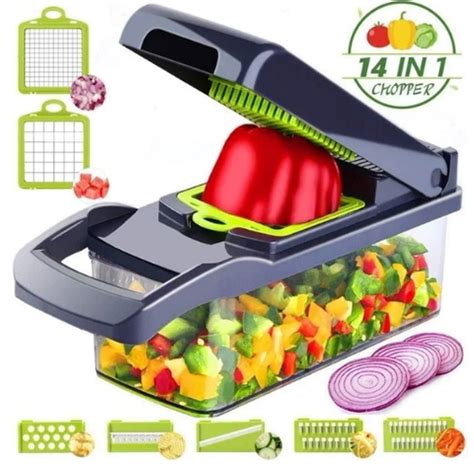 Овощерезка-измельчитель Veggie Slicer 14 в 1, Ручной комбайн для ...