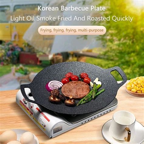 Korean Bbq Grill Plate Maifan Stone Non Stick Outdoor Indoor Barbecue Pan Lazada