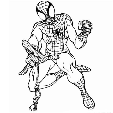 Dessins Gratuits à Colorier Coloriage Spiderman à imprimer