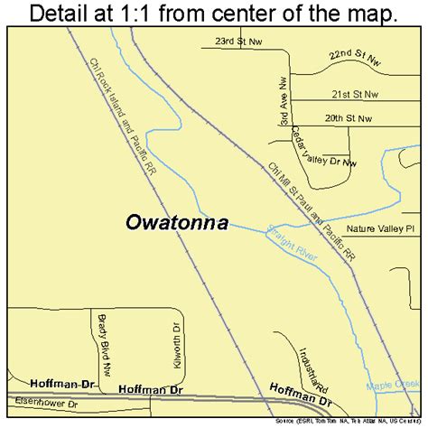 Owatonna Minnesota Street Map 2749300