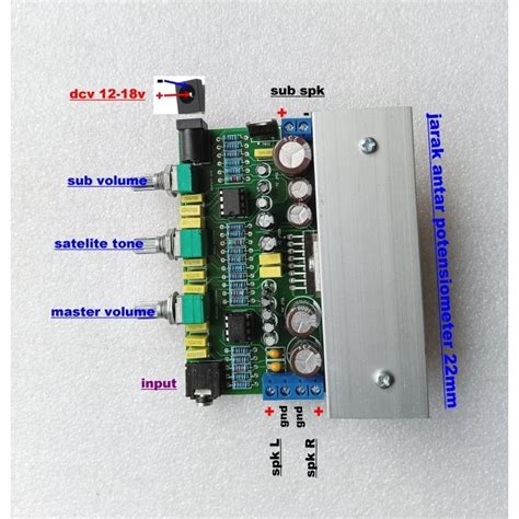 Jual Modul Tda Power Amplifier X W Plus X Filter