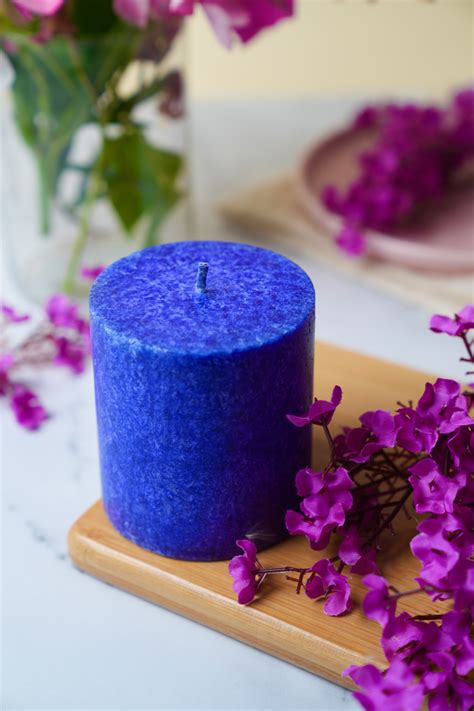 Lavender Pillar Candle