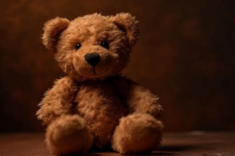 Premium Ai Image A Brown Teddy Bear With A Collar And A Collar