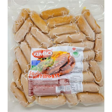 Jual Kimbo Sosis Sapi Bratwurst Cocktail Isi Gr Shopee Indonesia