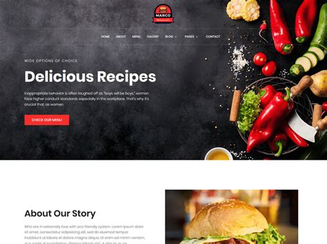 Free Chef Restaurant Website HTML Template - DesignHooks