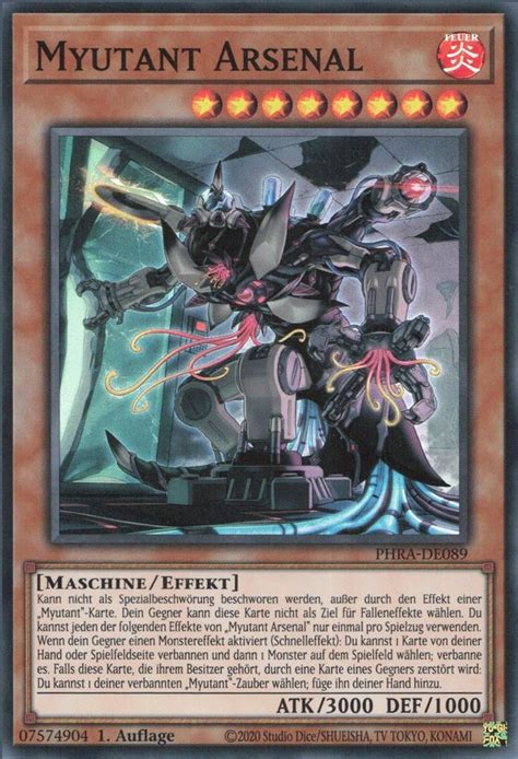 Recollectibles Sammelkarte Yugioh Karte Myutant Arsenal Deutsch Yu Gi