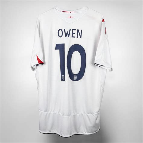 2005 2007 England Umbro Home Shirt 10 Michael Owen Classic Football