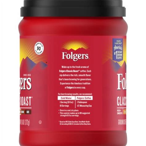 Folgers Classic Roast Ground Coffee 9 6 Oz Pack Of 24 24 Packs Kroger