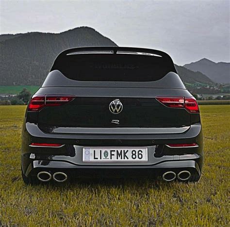 Black Volkswagen SUV in Mountainous Landscape