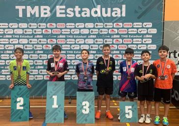 T Nis De Mesa De Mar Lia Conquista Dez Medalhas No Ranking Paulista