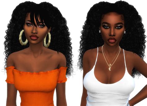 Makayla Hair | xxblacksims | Sims hair, The sims 4 skin, Sims 4 black hair