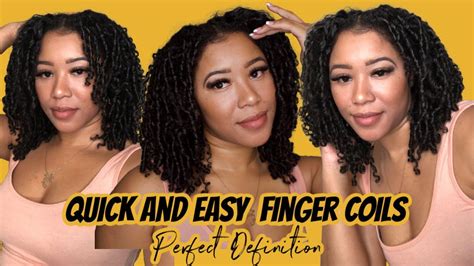 Quick And Easy Finger Coil Tutorial Perfect Definition Every Time