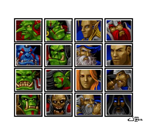 Warcraft Ii Insp Portraits By Jinndev On Deviantart