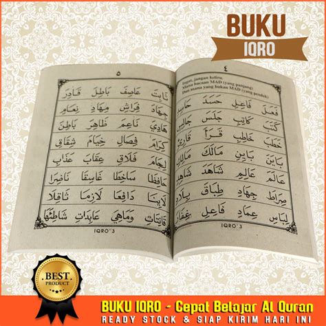 Buku Iqro Cara Cepat Belajar Membaca Al Quran Jilid Lengkap Beecost