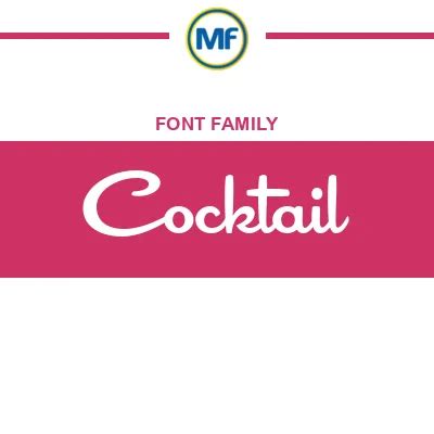 Download Cocktail Fonts | MaisFontes