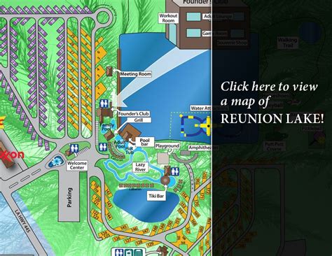 Reunion Lake Rv Resort Map Map Worksheets