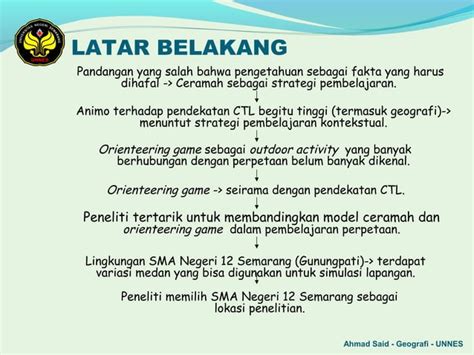 Contoh Powerpoint Ppt PRESENTASI SIDANG UJIAN SKRIPSI PPT