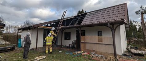 Pożar budynku mieszkalnego w Zakrzewie Komenda Powiatowa Państwowej